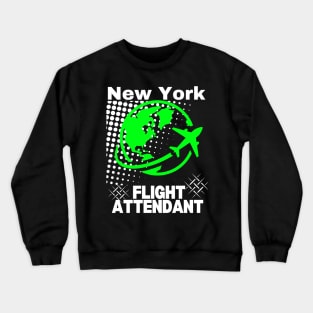 New York Flight Attendant Crewneck Sweatshirt